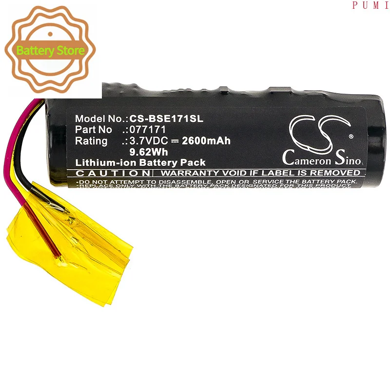 CS Replacement Battery for Bose SoundLink Micro,423816 PN:077171 2600mAh / 9.62Wh