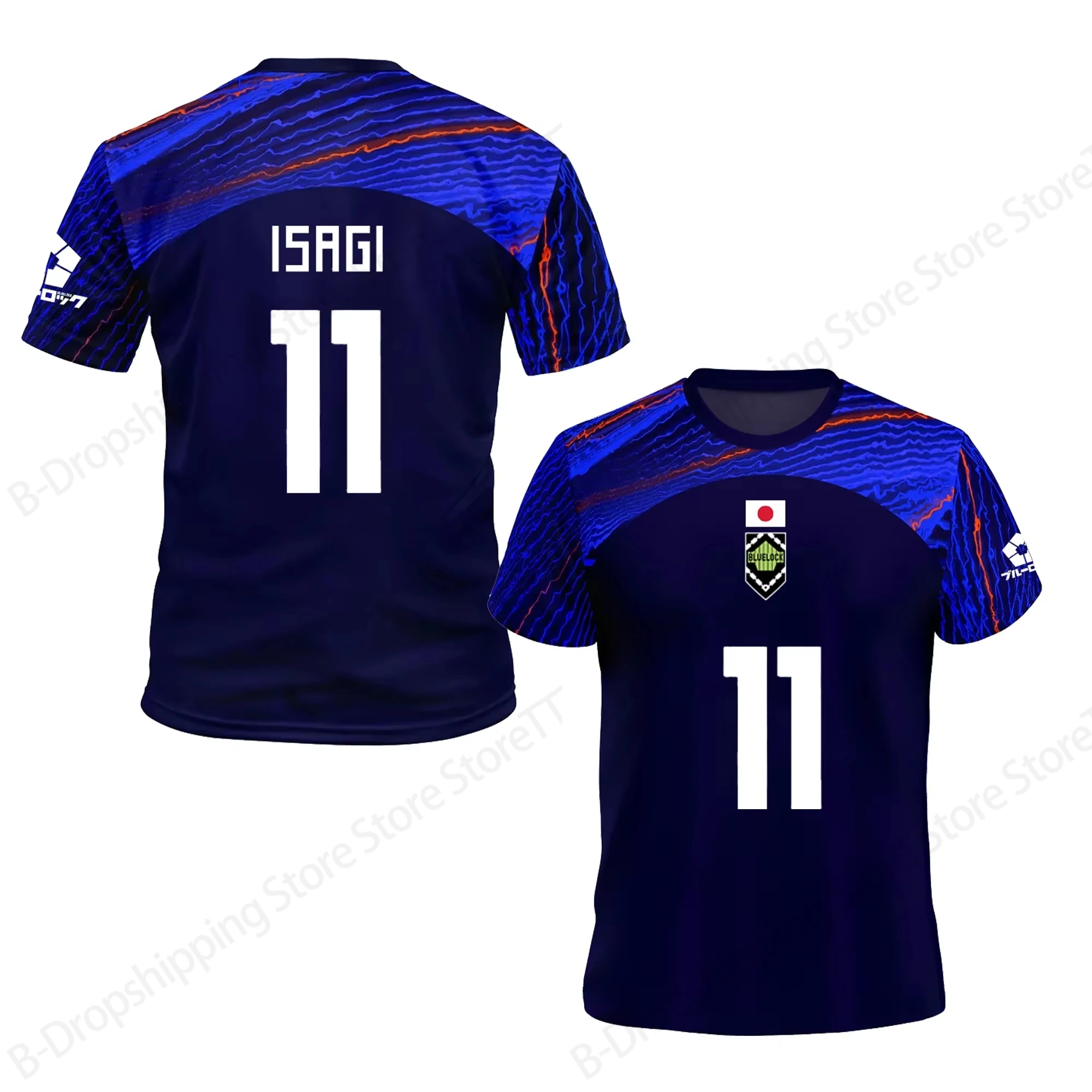 

Джерси Blue Lock Isagi Yoichi Аниме Япония Команда Футбол Футболка с 3d принтом Мужчины Женщины Модные топы с короткими рукавами Футболка Спортивная футболка для мальчика