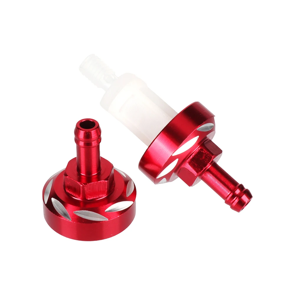 범용 CNC 알루미늄 합금 유리 가스 연료 가솔린 오일 필터, 모토크로스 더트 피트 자전거... - 4