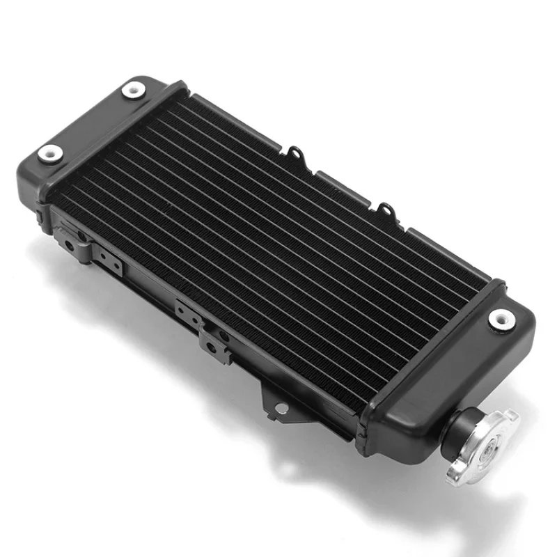Universal Motorcycle Aluminum Radiator Engine Cooling System Replacement for Ducati Kawasaki Harley Honda Suzuki Yamaha BMW Acce