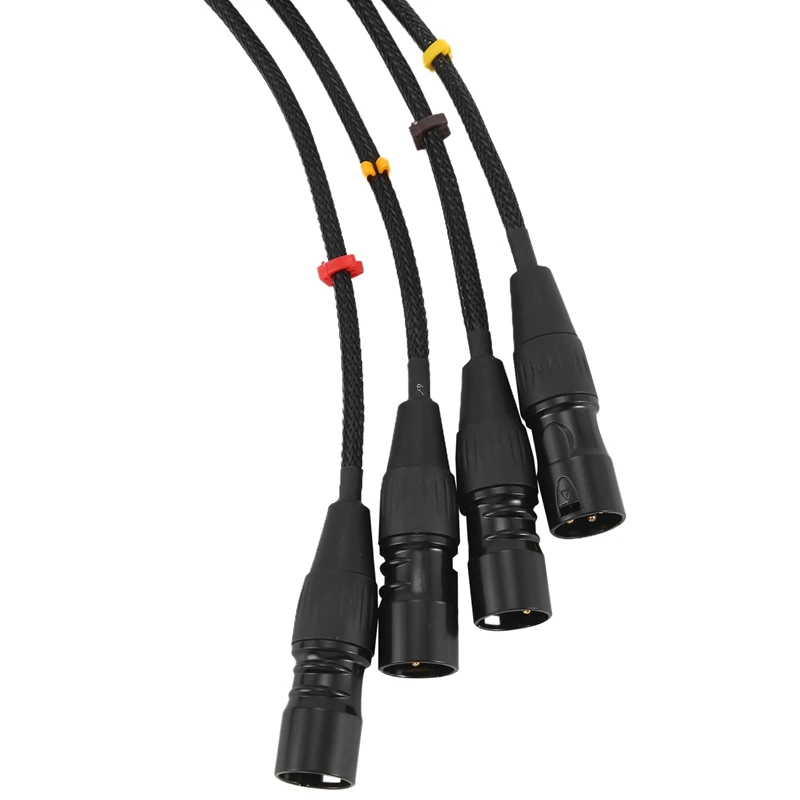 Hot-RJ45 CAT5 Shielded Cable To 4 Channel 3-Pin XLR Male Connectors Multi-Network Receiver Cable For Stage Studio