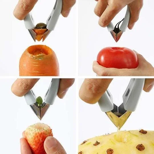 Multifunctional Cleaning Sheller Seed Remover Clip Fruit Tweezers Pineapple Eye Peeler Stainless Steel Potato Cutter Kitchen