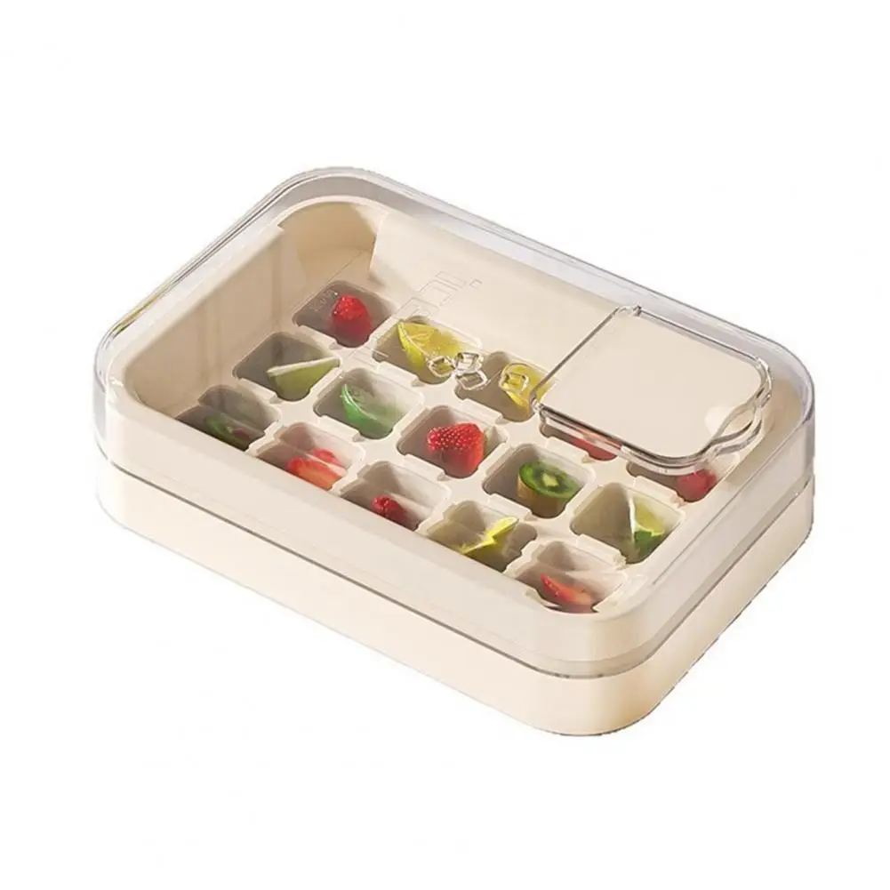 Ice Tray Mold Food-grade Silicone Mold Ice Cube Tray with Lid Food-grade Silicone Mold Leak-proof Stackable Ice for Freezer