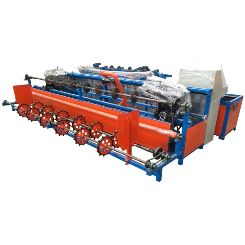 High Quality Automatic Single Chain Link Fence Making Machine Automatic Chain Link Fence Mesh Weave Machine