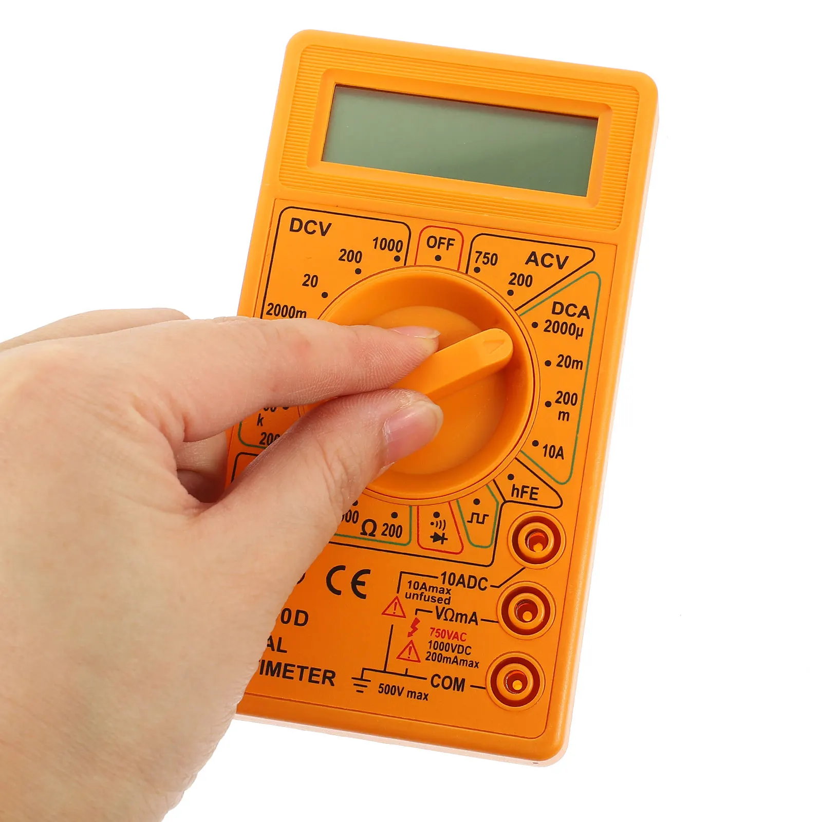

Digital Multimeter Mini Size LCD Display Portable Tester Wide Application Electronic Instrument Multitester Safe Double Fuse