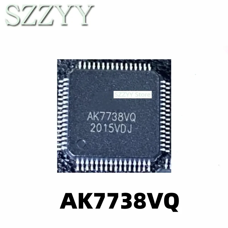 5PCS AK7738VQ-L AK7738VQ AK7738 QFP64 DSP Stereo Codec Chip