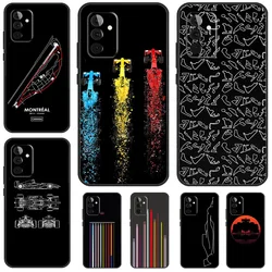Minimalist F1 Circuit Case For Samsung Galaxy A54 A14 A34 A24 A53 A33 A13 A52 A32 A22 A12 A71 A51 A25 A15 Cover