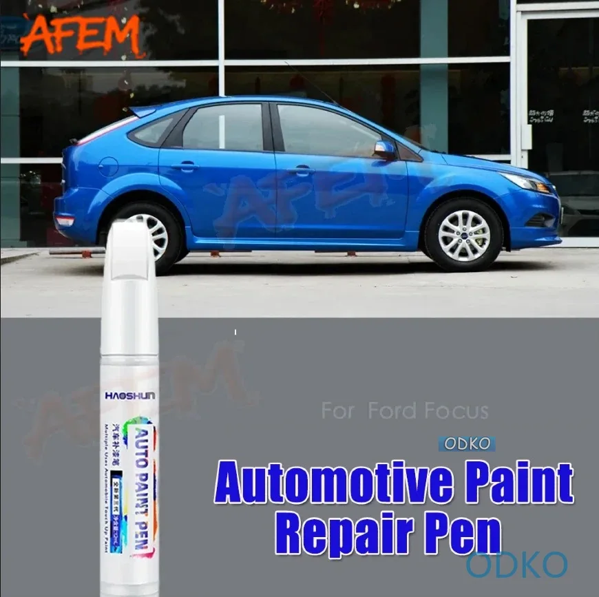 For Ford Focus Touch Up Paint Scratch Removal Repair Paint Car Paint Protection Clear Coat Pen Techno Silver Crystal Solid White