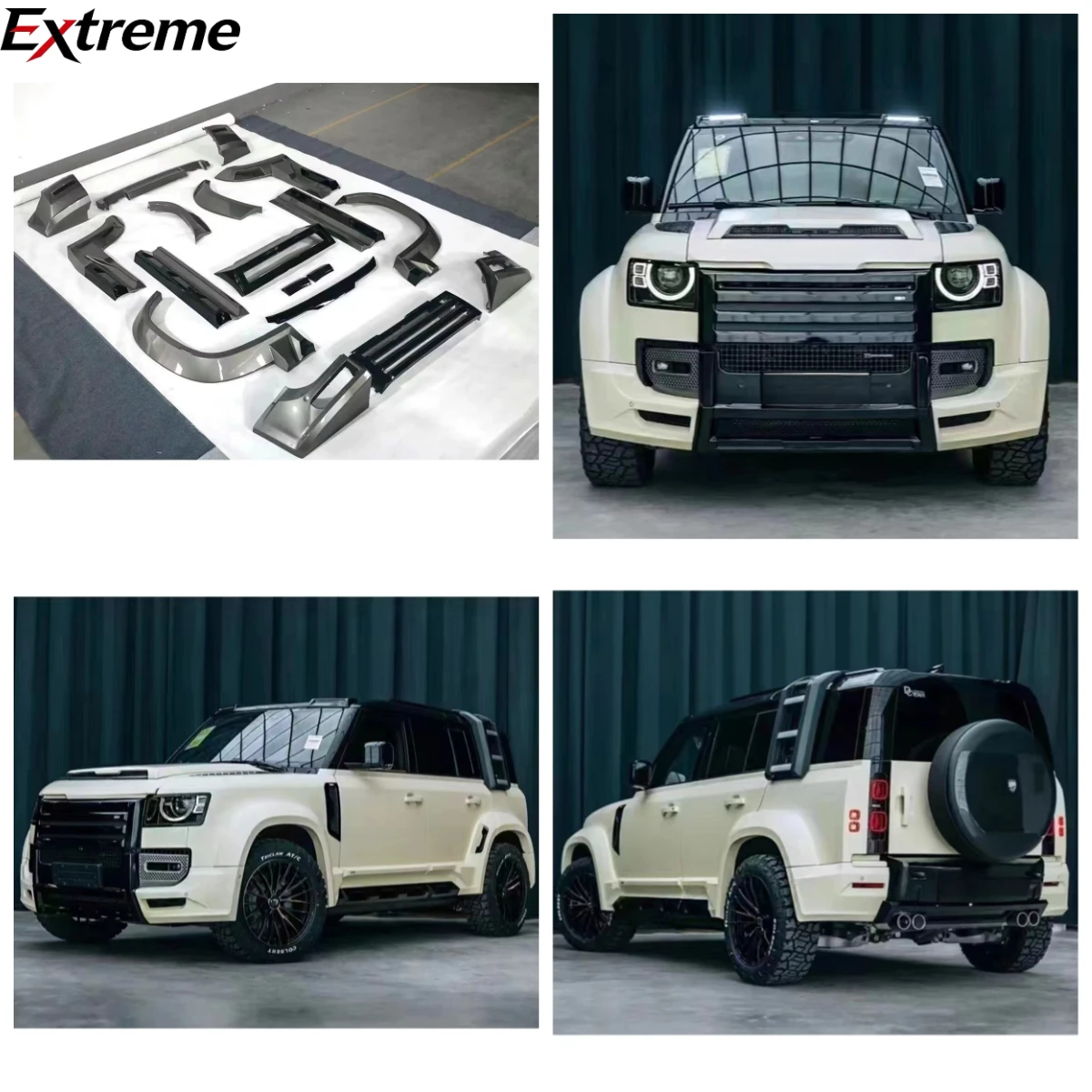 Hot Selling Bumpers Body Kit for Land Rover Defender 90/110/130 2019+ Change to Lumma.