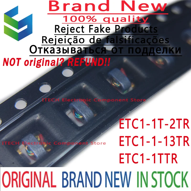 

10PCS/Lot ETC1-1-13TR ETC1-1T-2TR ETC1-1TTR SMD New Original RF Transmission Line Transformer ETC1-1-13