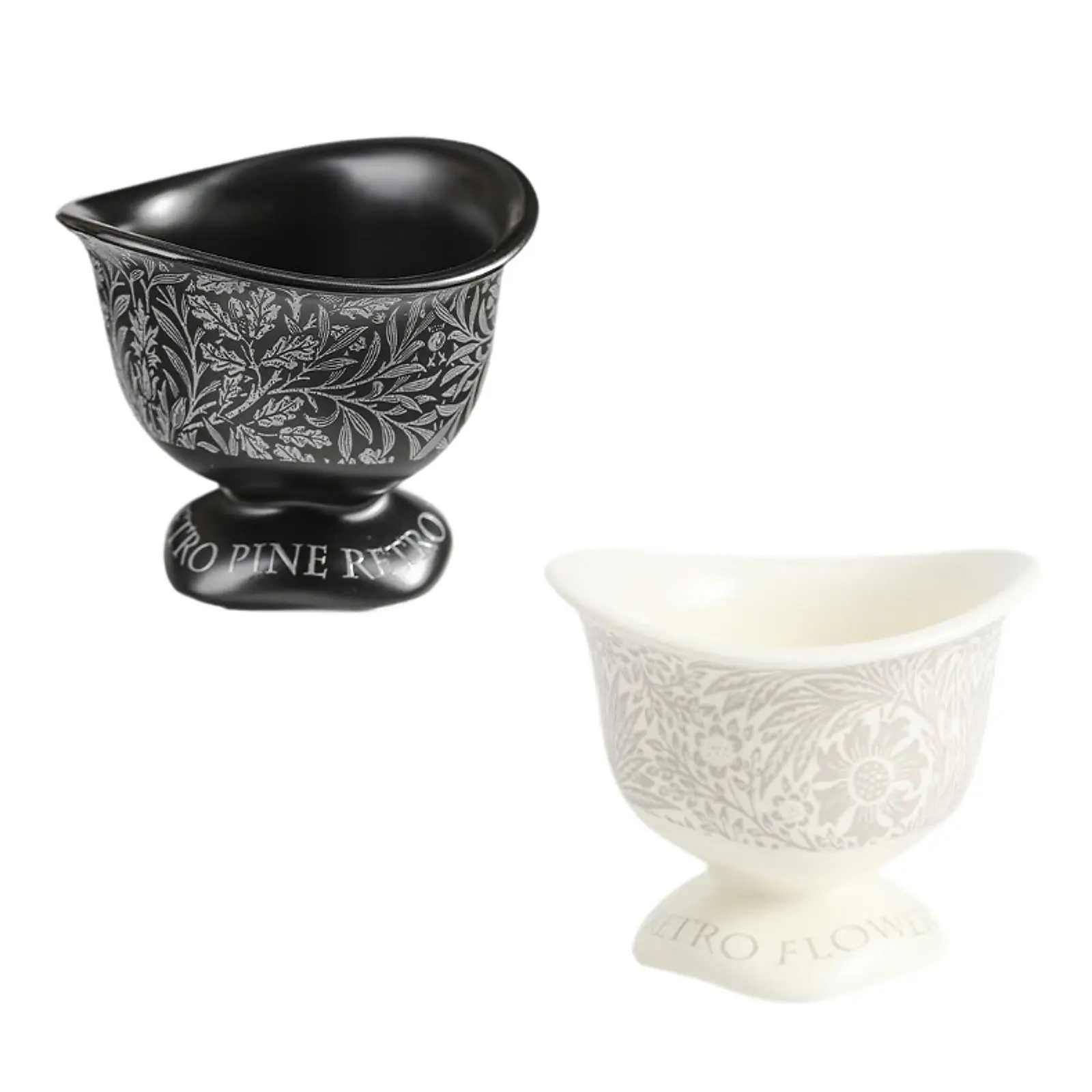 Footed Dessert Cup Serving Bowl Trifle Bowl High Footed Tea Cup Vintage Pudding Glass for Party Wedding Everyday Use Household