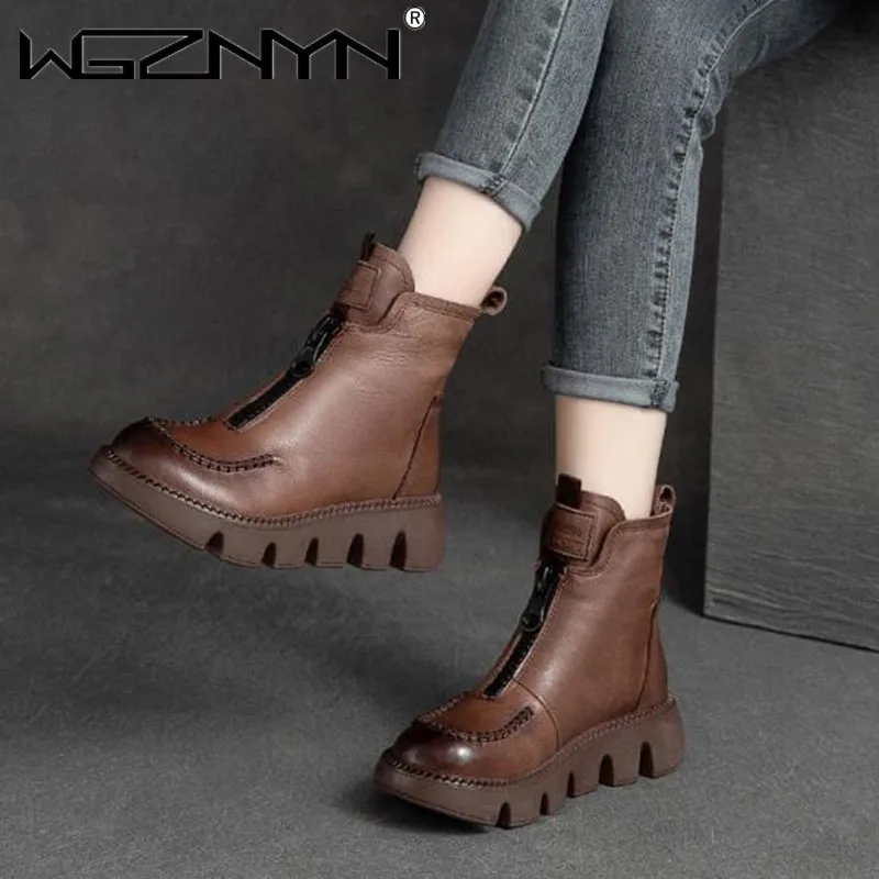 Botas Mujer Invierno 2023 Thick Bottom Side Warm Comfortable Women Snow Boots Winter Fashion Boots For Women’s Platform Boots