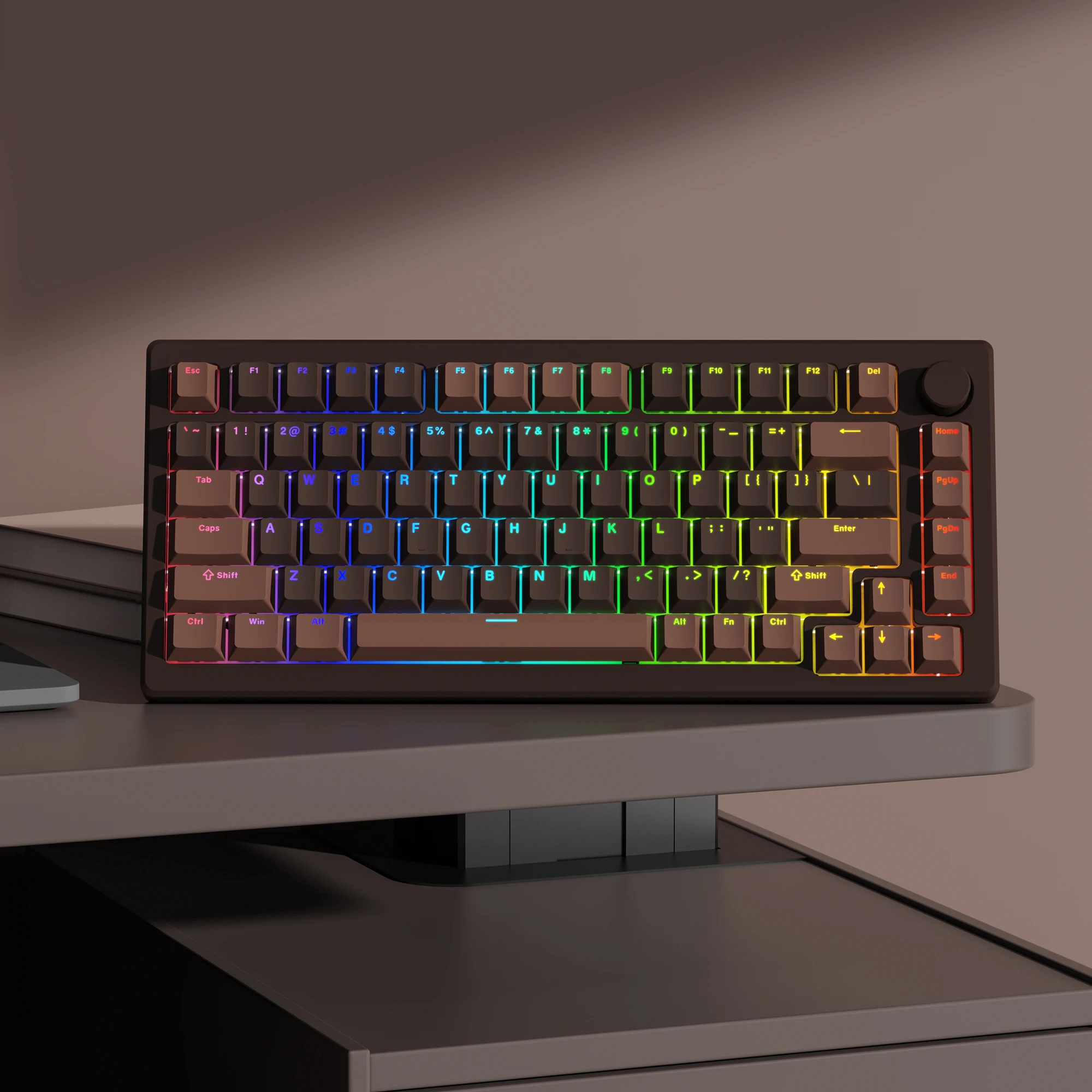 140 Keys Chocolate PBT Keycap RGB Shine Through Double Shot Keycaps Cherry Profile for MX Switches Mechanical Gaming Keyboard