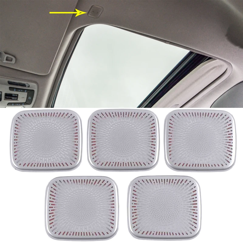 For Toyota Sienna 2021 2022 Audio Speaker Door Loudspeaker Cover Trim Dashboard Speaker Frame Interior Roof Loud Speaker Cover