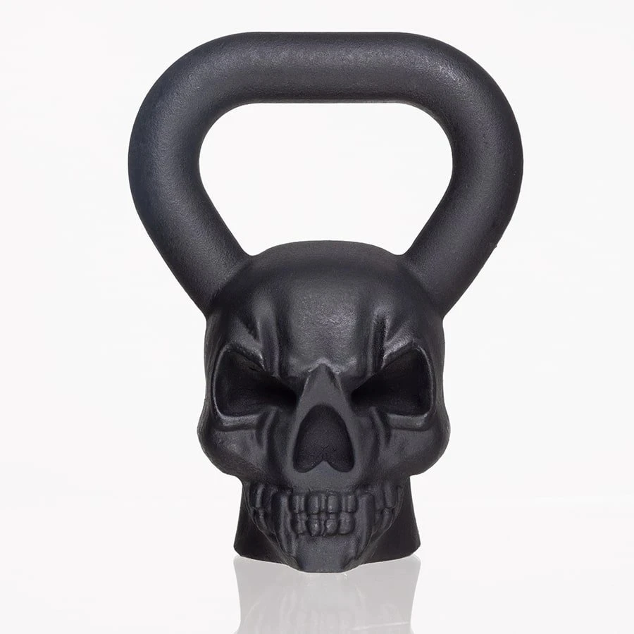 

Factory Price 25lb Halloween Edition Skulls Black Single Kettlebell