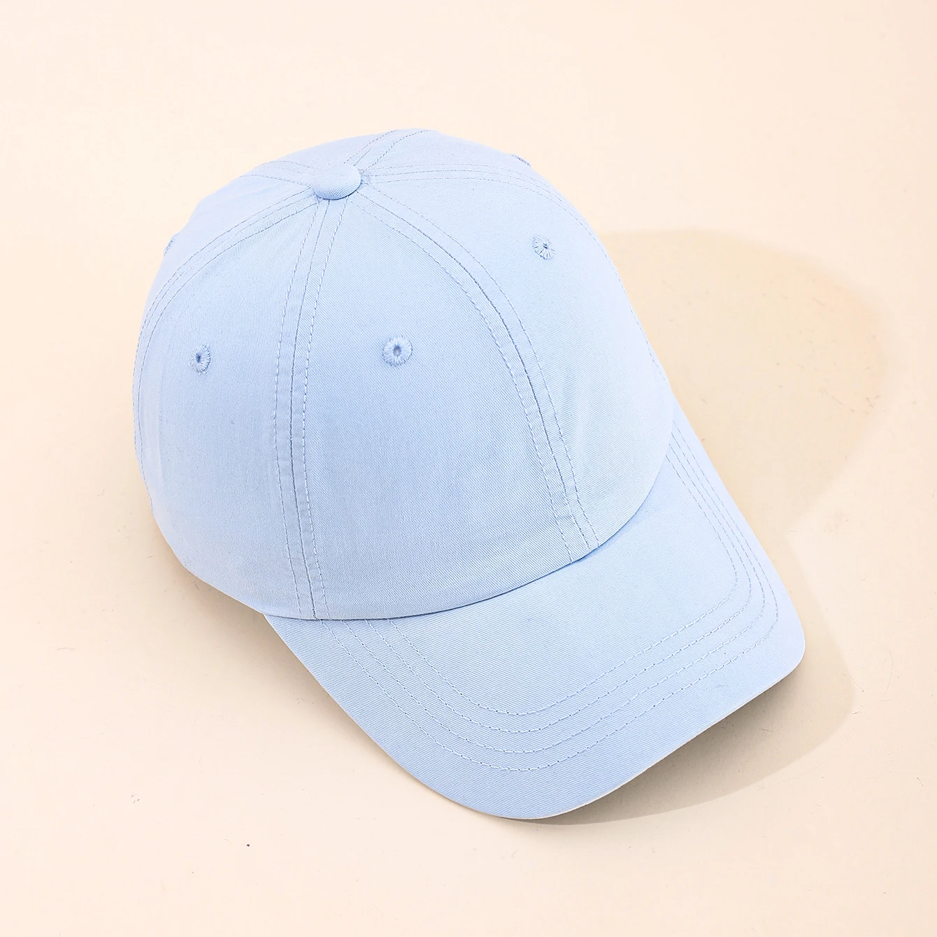 Fresh and light-colored macaron color series glossy baseball cap for spring and summer outdoor travel sun protection hat