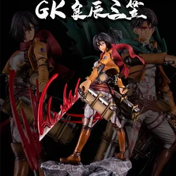 36cm Attack On Titan Mikasa Ackerman Anime Figure Rival Shingeki no Kyojin Levi Ackerman Action Figure Collection Model Doll Toy