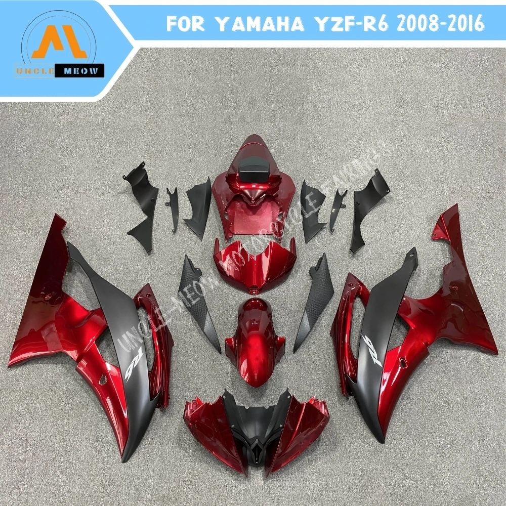 Customizable Motorcycle Fairing Kit High Quality ABS Plastics Fits YAMAHA YZFR6 R6 2008 09 10 11 12 13 14 15 2016 Bodywork Set