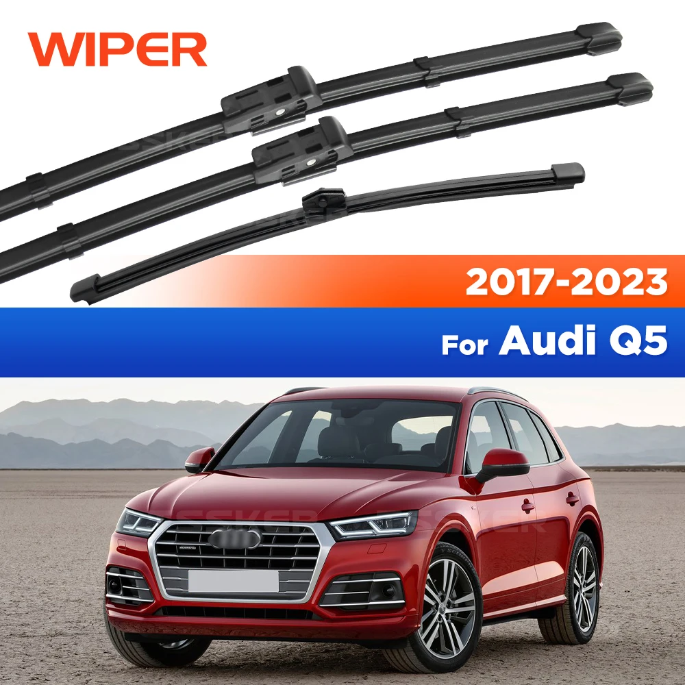 

Front & Rear Wiper For Audi Q5 2017-2023 2018 2019 2020 2021 2022 Wiper Blades Windshield Windscreen Window Brushes 24"+20"+14"