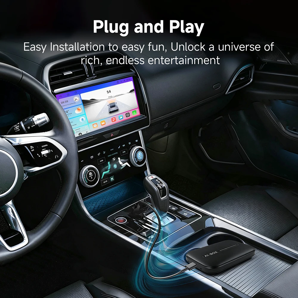 CarPlay AI Box Android 13, 3 in 1 Wireless CarPlay Android Auto Adapter, Quad Core 4+32GB Streaming Box with YouTube Netflix