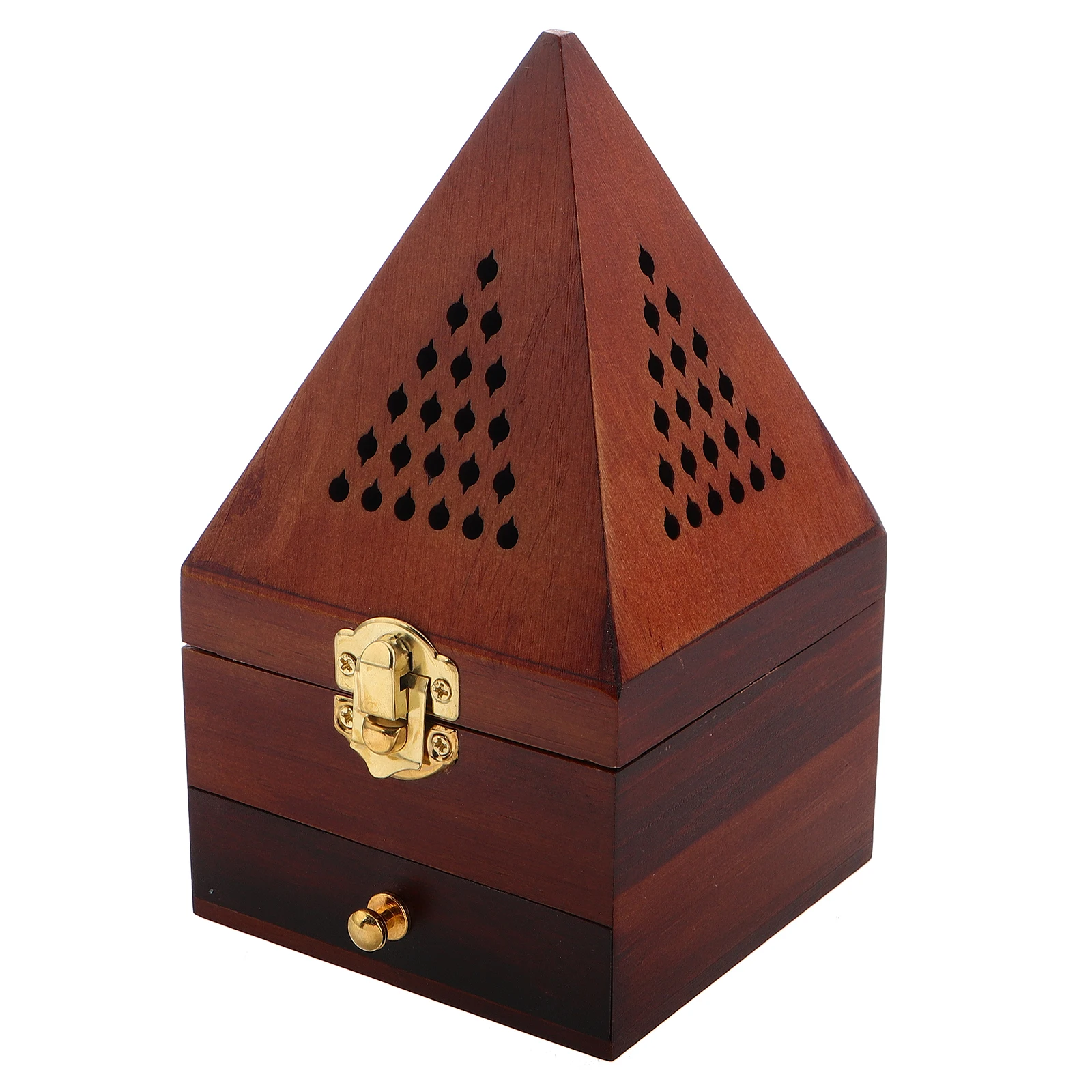 

Wooden Incense Holder Box Vintage Chinese Style Natural Wood Material Portable Incense Burner Storage Container