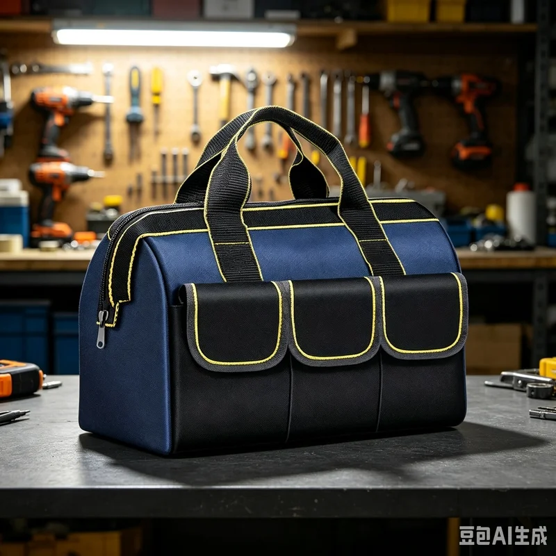 13 Inch Multifunctional Electrician Tool Bag, Thickened Large‑Capacity Waterproof Wear‑Resistant Multi‑Pocket Carry Storage Bag