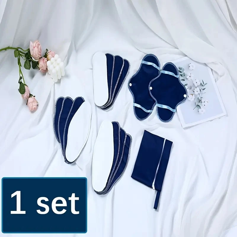 

15Pcs Reusable Menstrual Pad Pads Washable Panty Sanitary Towel Pad Liner Feminine Hygiene Supplies Adult Diaper
