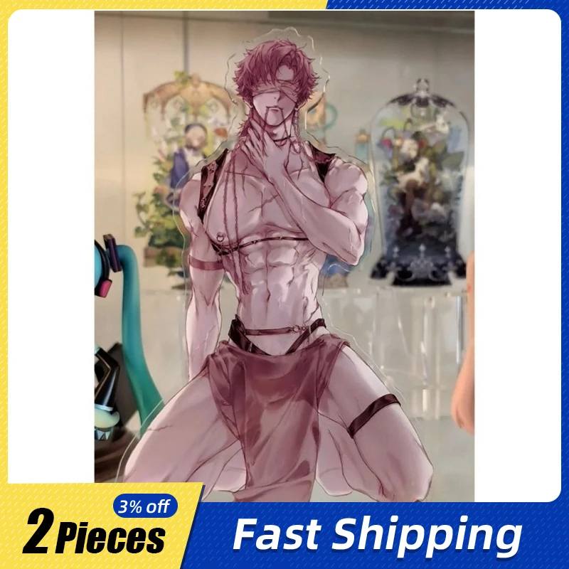 

10cm/3.93in Code Name Eagle Standing Plates Sun Ce Sexy Game Figures Peripherals Acrylic Collectible Desktop Birthday Decoration