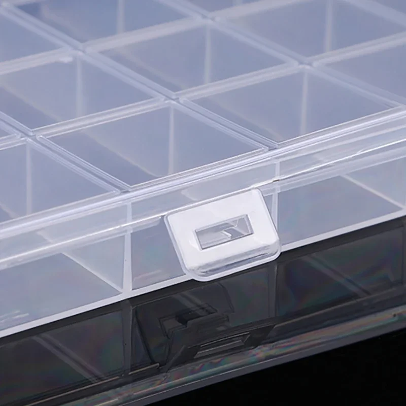 Plastic Storage Box 28 Grid With Slot Beaded Anti-string Grid  Jewelry Classification Parts Division Box Jewelry Box Organizer