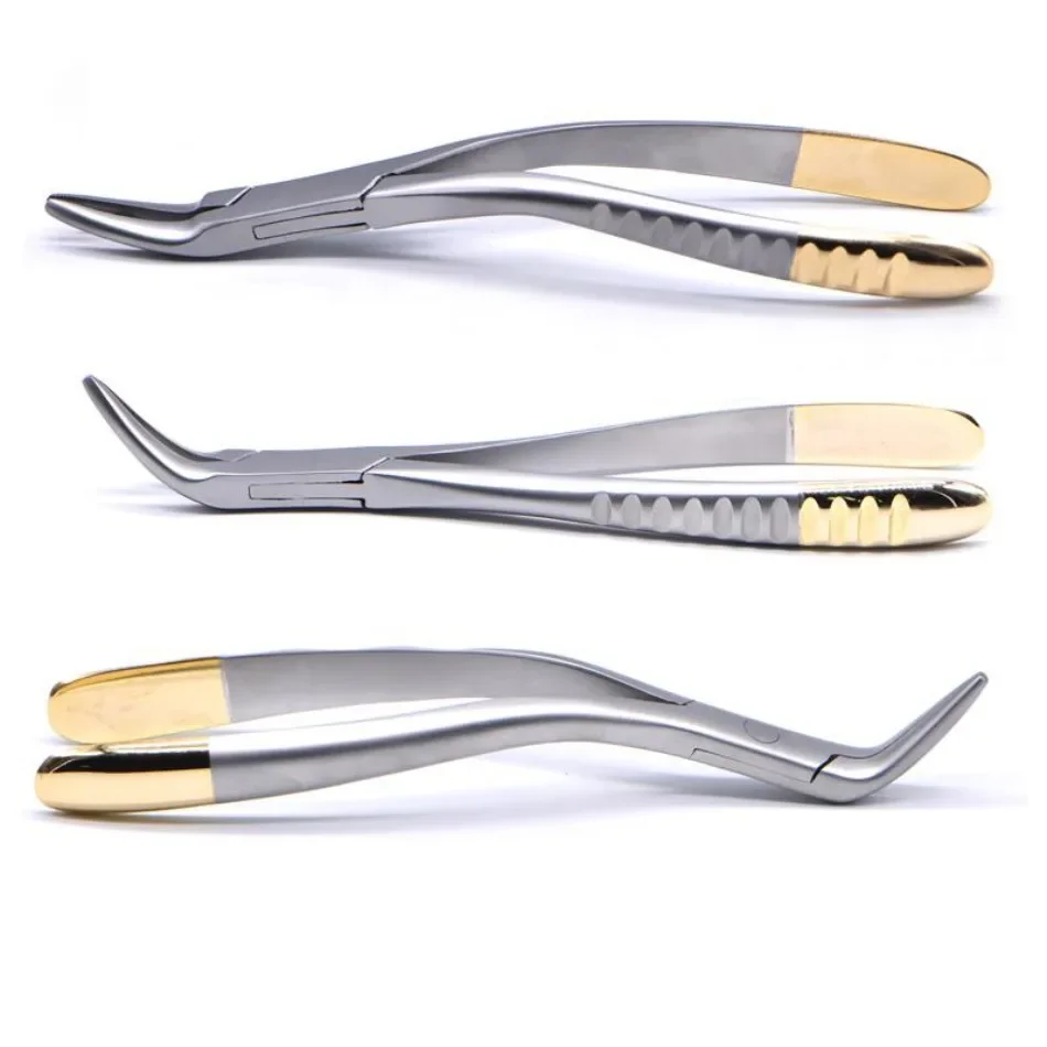 

Dental Root Fragment Tooth Extraction Forceps Tooth Pliers Dental Instrument Curved Maxillary Mandibular Teeth Plier Dental Tool