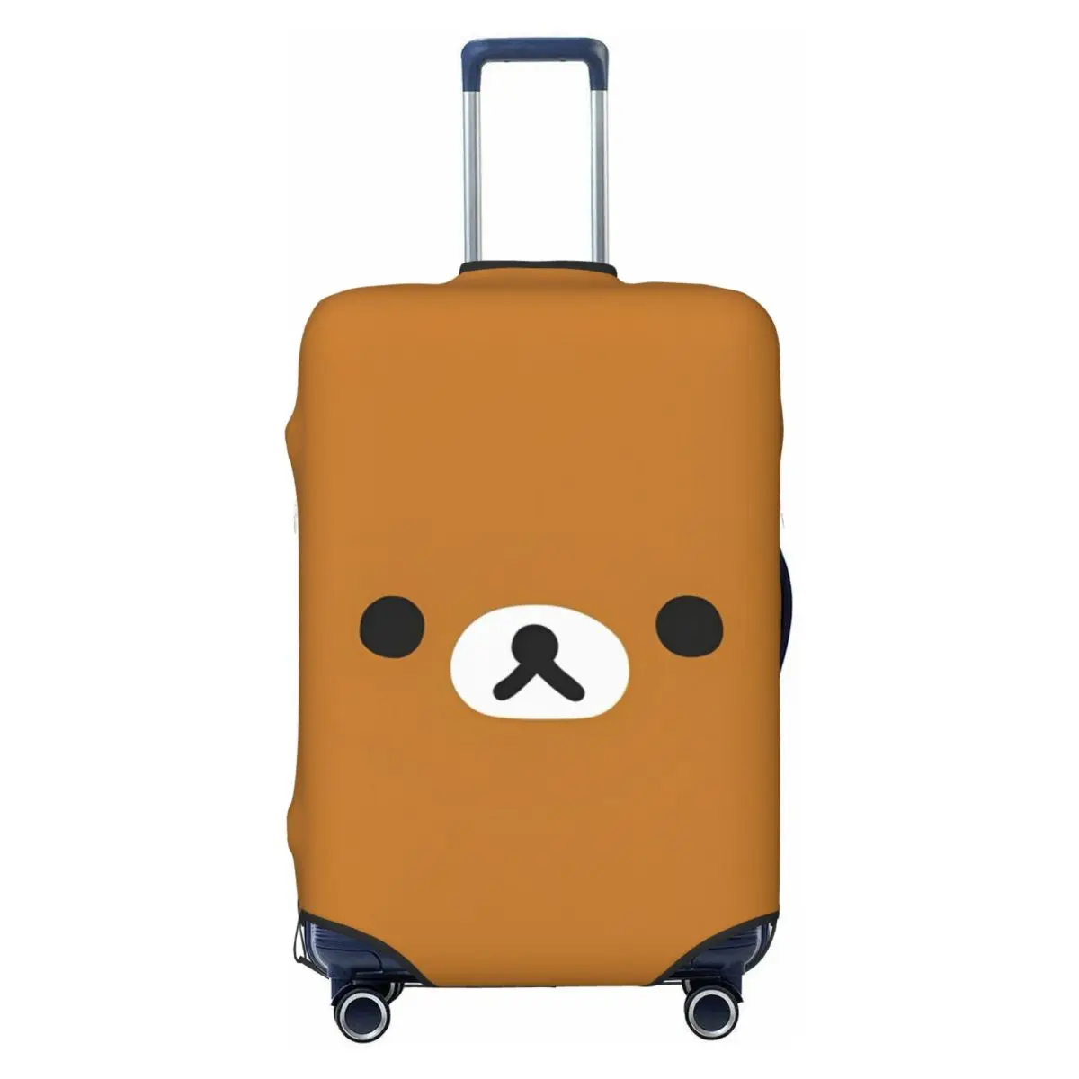 غطاء حقيبة Rilakkuma Face Cartoon حقيبة أمتعة مفيدة لحماية رحلة الرحلات البحرية والعطلات