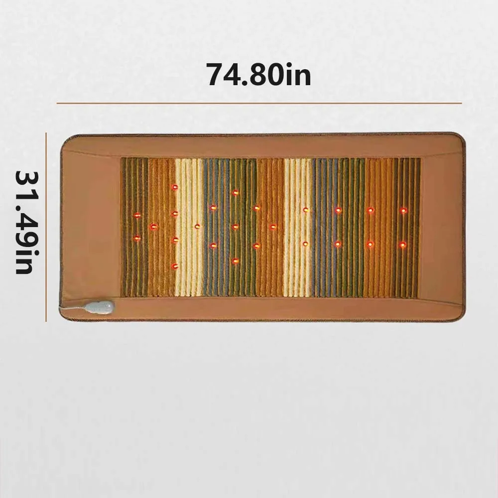 คริสตัลนวด Pulsed Magnetic Fields ไอออนลบความร้อนอินฟราเรด Pad Photon อัญมณี Rainbow Bio