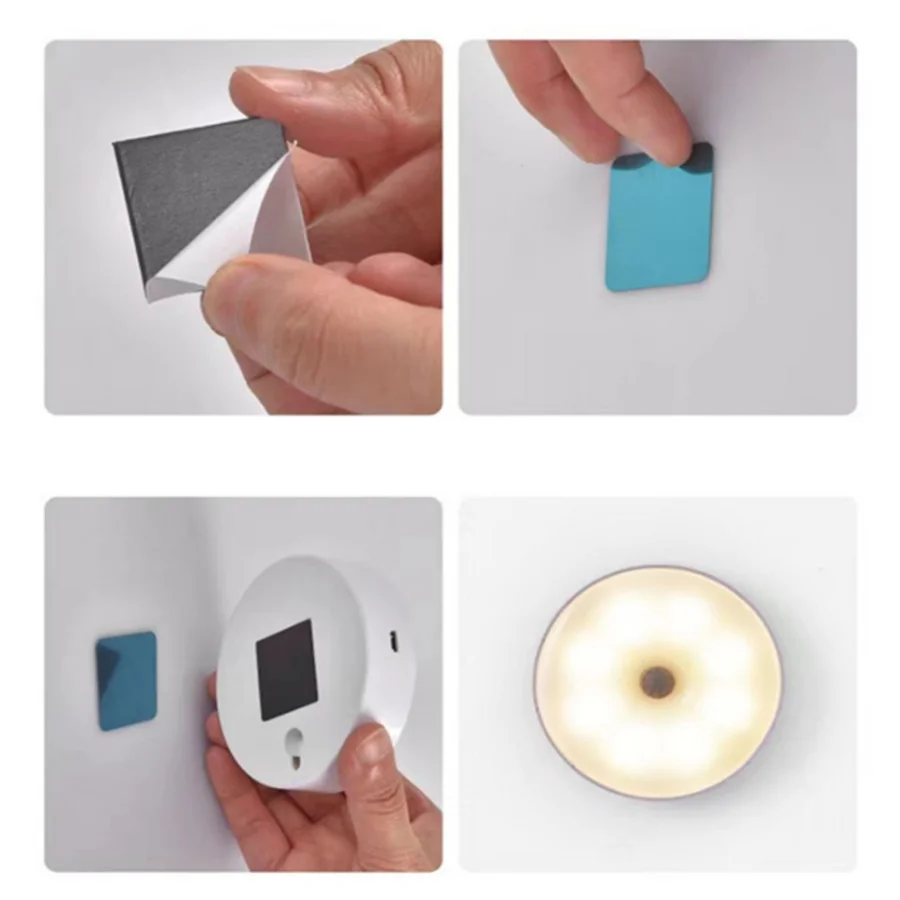 

Motion Sensor Light Led USB NightLights Rechargeable Lamp for Bedroom Staircase Hallway Wardrobe Cupboard Lighting