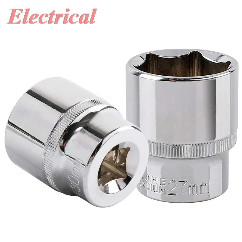 20 pz/set 8MM 9MM 10 11 12 13 14 15 16 17 18 19 20 21 22 23 24 esagono 1/2 chiave a bussola corta testa manica in lega di cromo vanadio