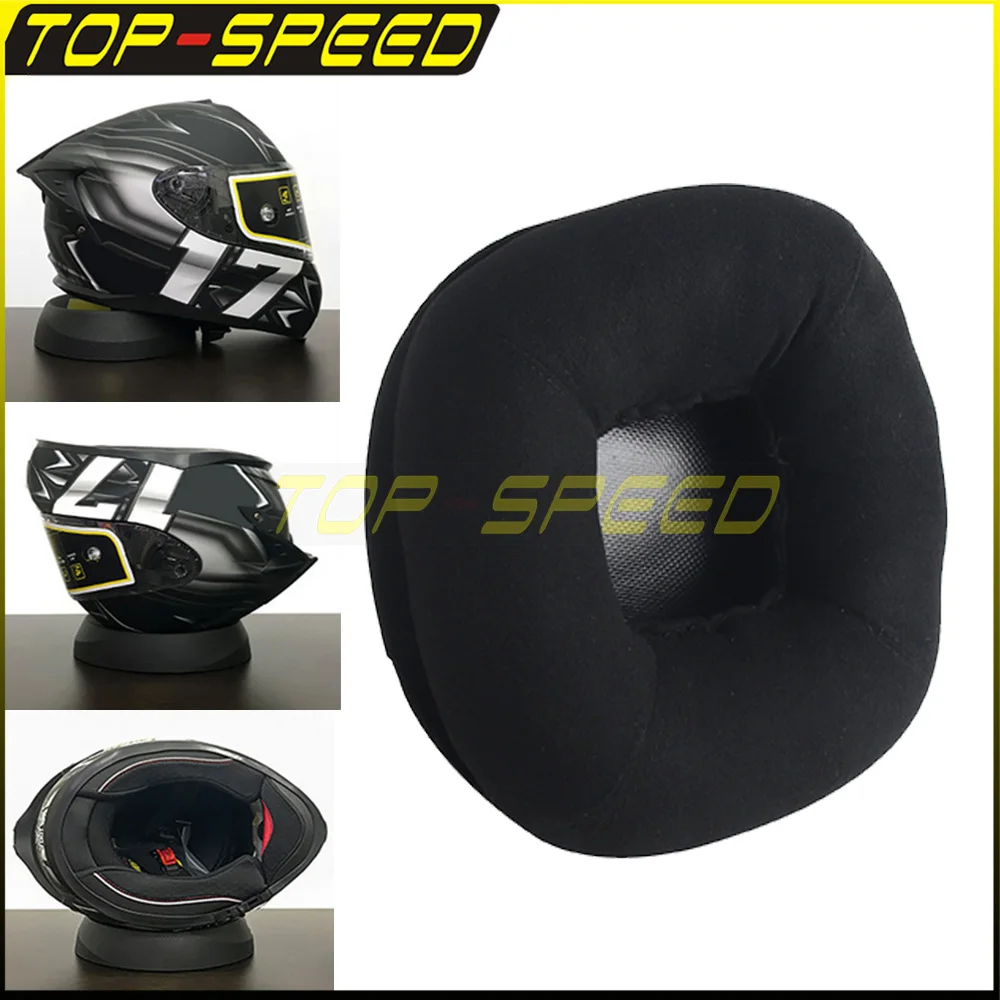 Multifunction Helmet Support Pad Helmets Display Stand Holder Kneeling Pad Helmets Protection Pad Helmet Donut Ring Mat Black