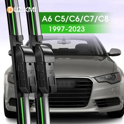 DUZIKMI 2pcs Front Wiper Blades For Audi A6 C5 C6 C7 C8 1997-2023 2010 2012 2016 2019 Windshield Windscreen Window Accessories