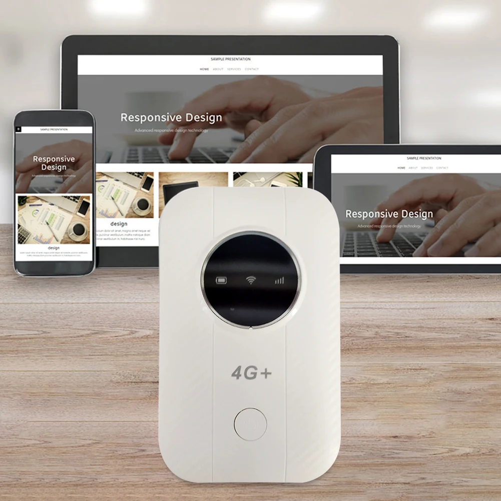 4G LTE Mobile WiFi Router 3650mAh 150Mbps Portable WiFi Hotspot Up To 10 Users with SIM Card Slot Wireless Router for Car