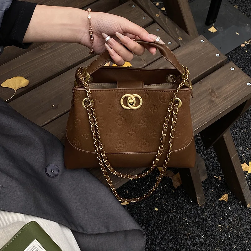 

Роскошная женская сумка подмышки 2025, стеганый кошелек в стиле ретро, повседневный покупатель большой вместимости на молнии для работы и путешествий ​