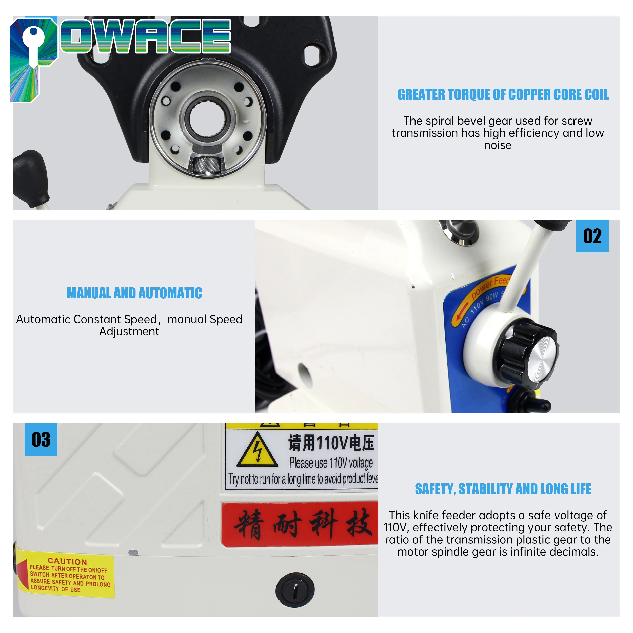 400S X Axis Power Feed Kit For Bridgeport Milling Machine 0-200RPM 450 in-lb Torque Low Noise Precise Bearing Durable