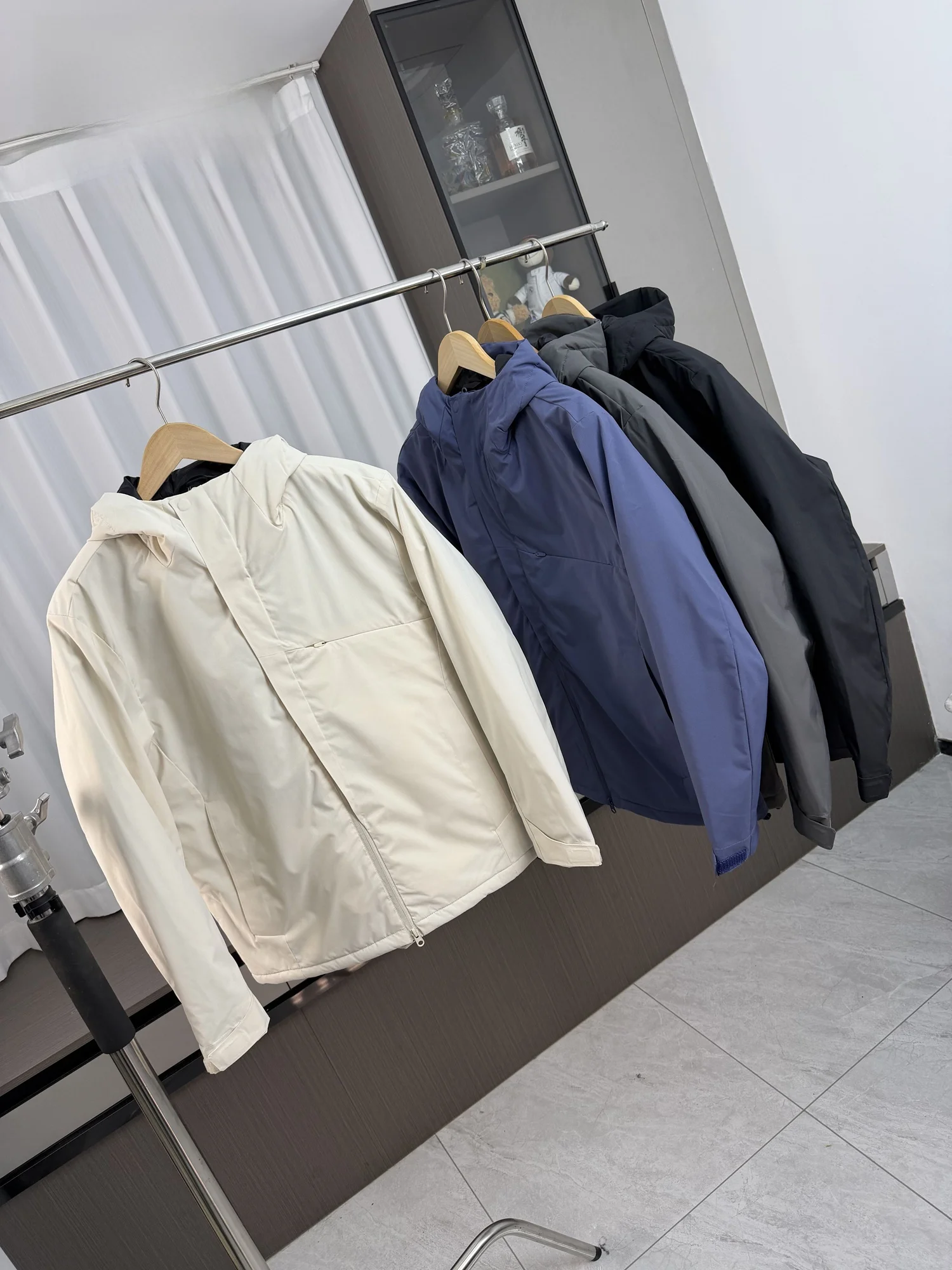 

Функциональная модная мужская хлопковая куртка с капюшоном для улицы, ветрозащитная, водонепроницаемая, осенне-зимняя, Thiened Long Sve на молнии Pur...