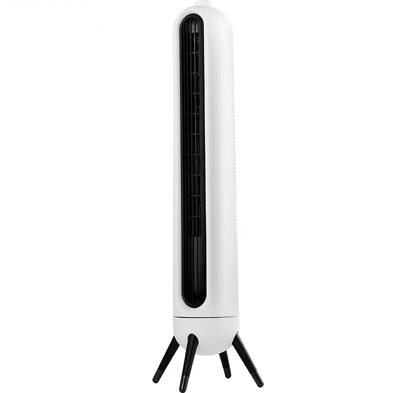 Three-speed Adjustable Bladeless Fan Household Vertical Tower Fan Portable Handle Silent Mechanical Shaking Head Electric Fan