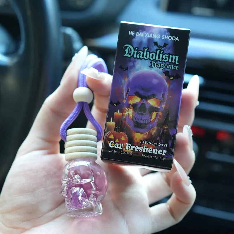 1pc 8ml auto-ophanging luchtverfrisser, schattige auto-luchtverspreider, huisgeur, auto-luchtverfrisser geschikt voor kasten, binnen en
