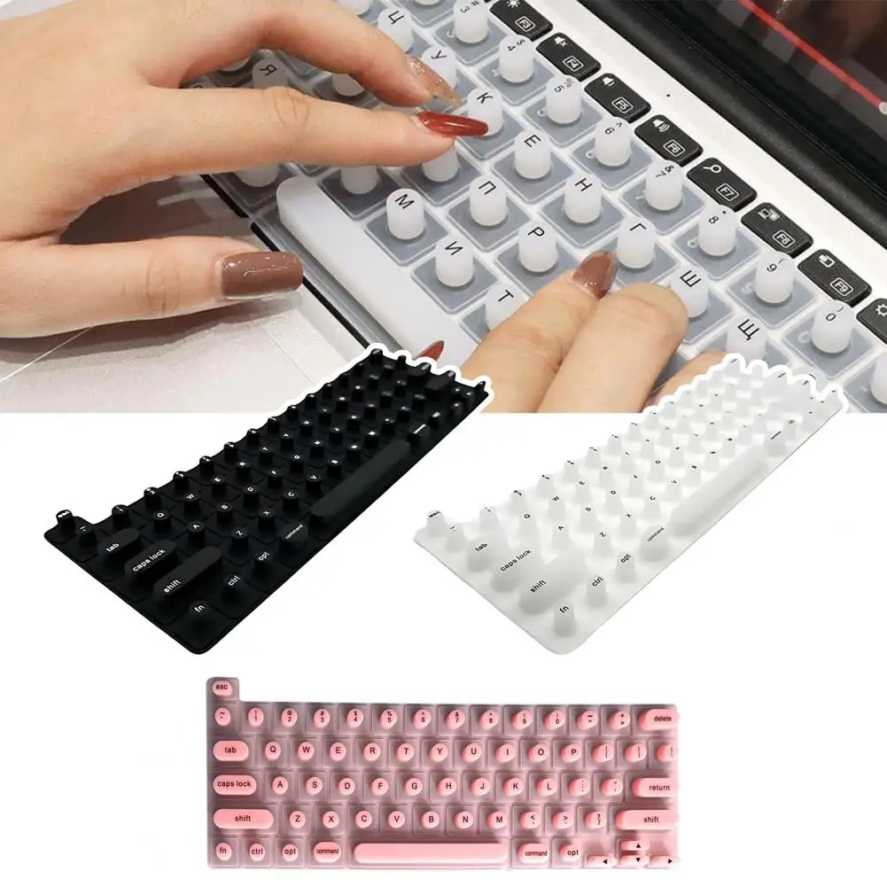 Película para teclado de uñas de larga duración, cubierta protectora duradera para teclado para ordenador portátil Universal, resistente al desgaste, arte de uñas