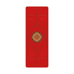 Zen Rhyme Frosted Pu Natural Rubber Yoga Mat Sweat Absorbing Sports Fitness Home Thick Workout Fitness Gym Exercise Gymnastics