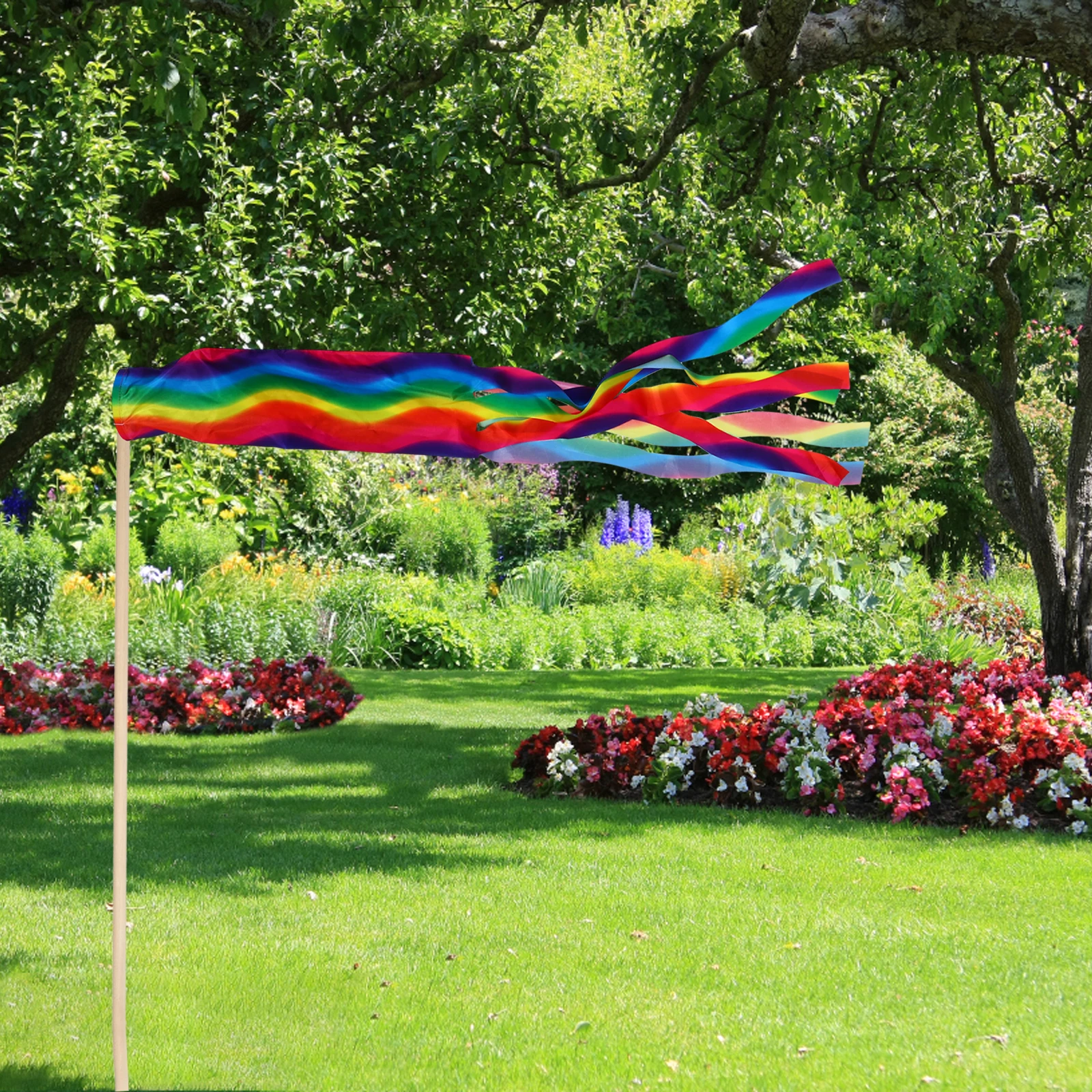

Rainbow Wind Bag Windsock Flag Direction Flags Outdoor Garden Decorative Hanging