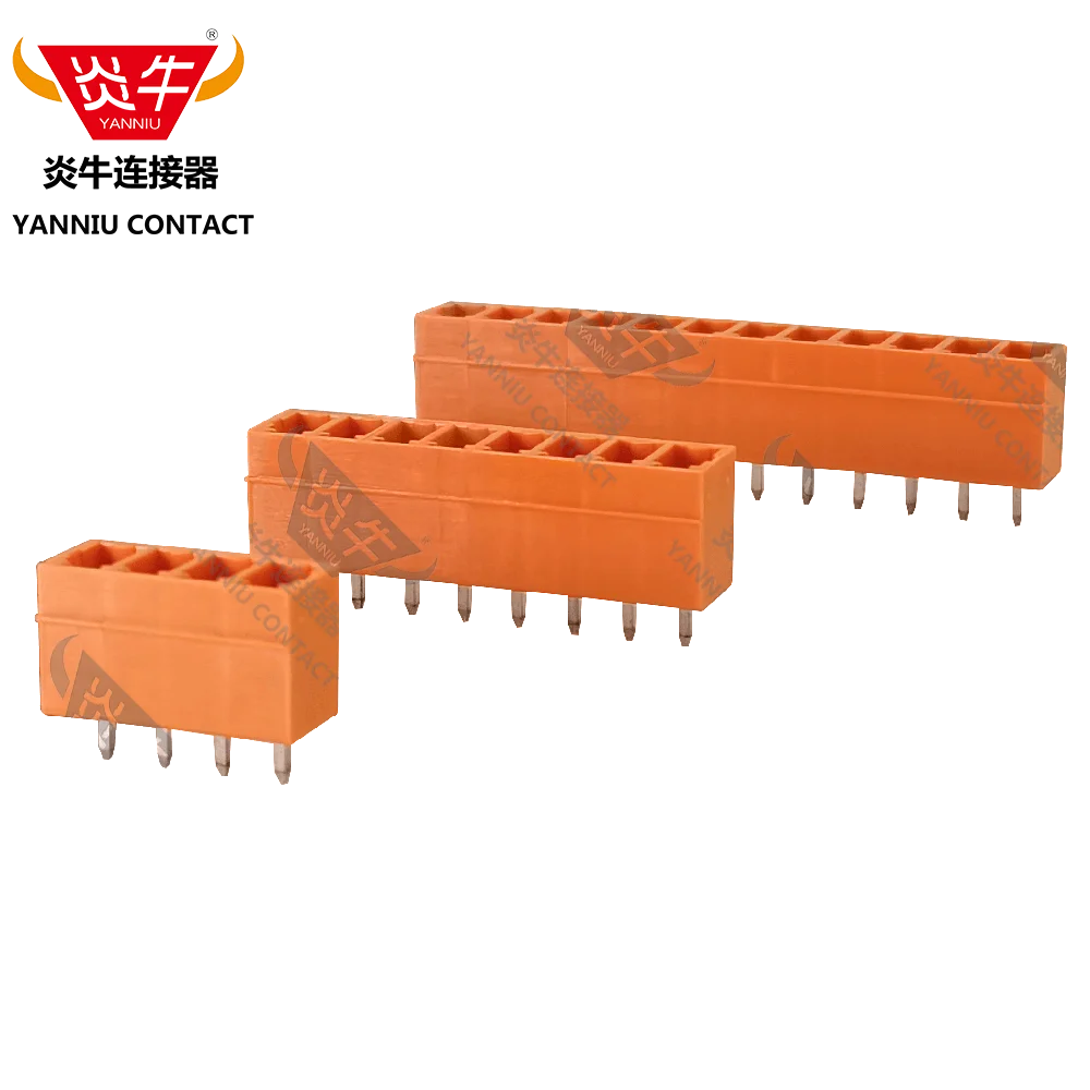 10Pcs Orange 3.81mm 15EDGVC KF2EDGV 3.81 2P ~12P PCB PLUG-IN TERMINAL BlOCKS MC 1,5/ 2-ST-3,81 PHOENIX CONTACT DEGSON YANNIU