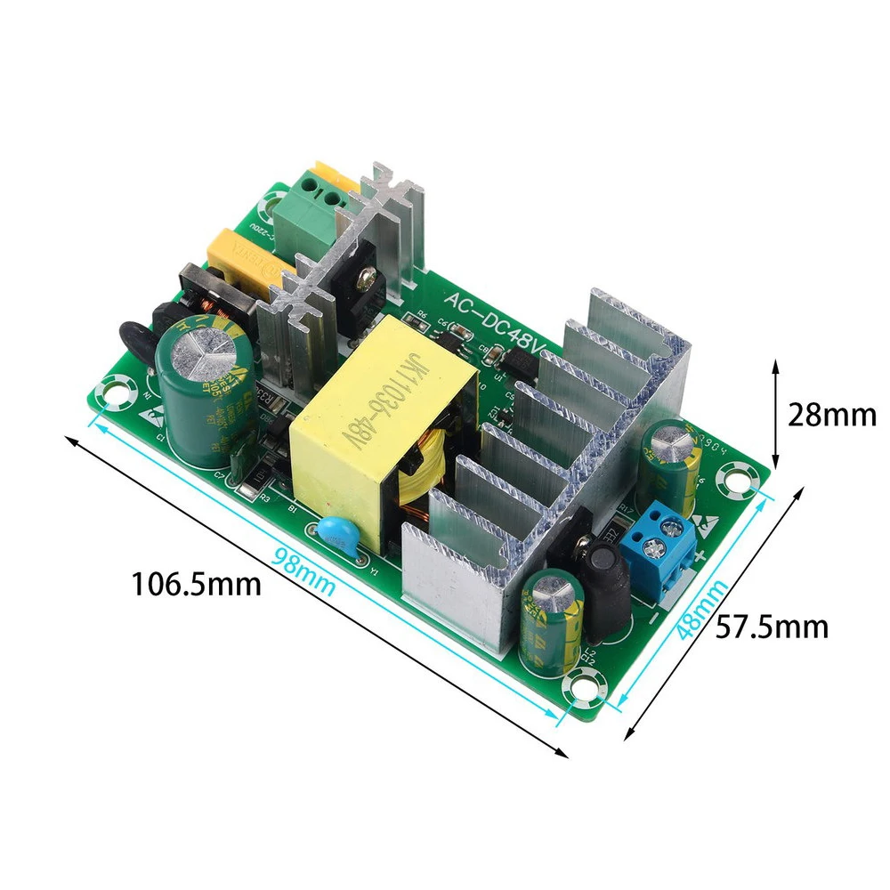 96W Switching Power Supply Board AC100‑260V to DC48V 2A AC‑DC Converter Transformer Overvoltage Overcurrent Overload Protection