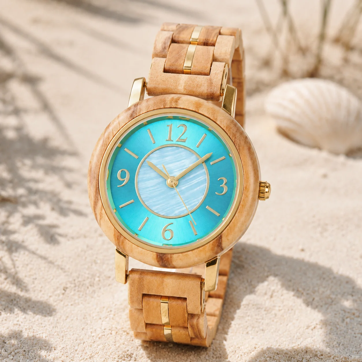 Women Wooden Watch BOBO BIRD Handmade Natural Wood Quartz Ladies Wristwatch Elegant Lightweight Gift for Her Anniversary Birthda