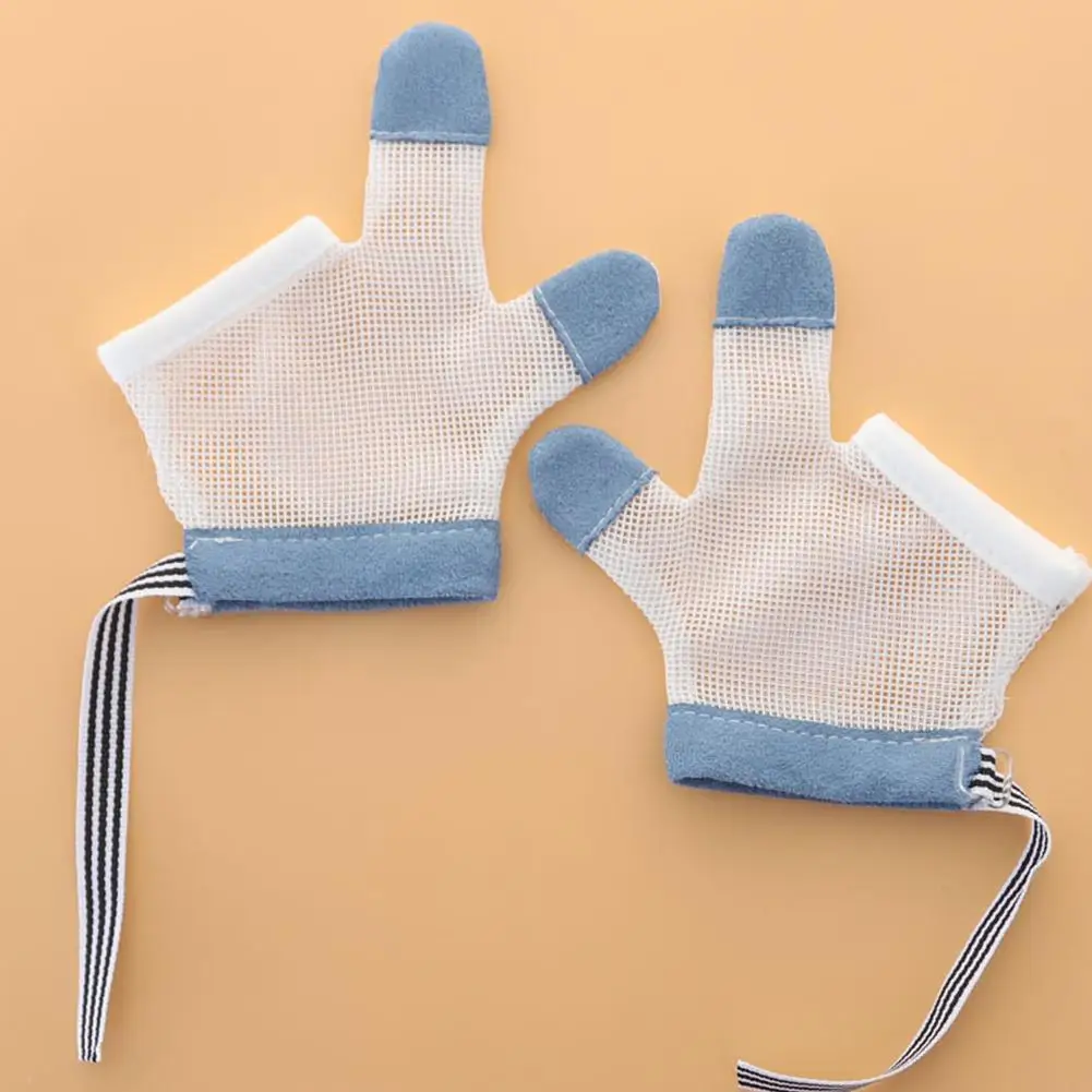 Guantes de dedo para bebé, manopla para morder, guantes de prevención para bebé, mordedura infantil, antiarañazos, G R1N8