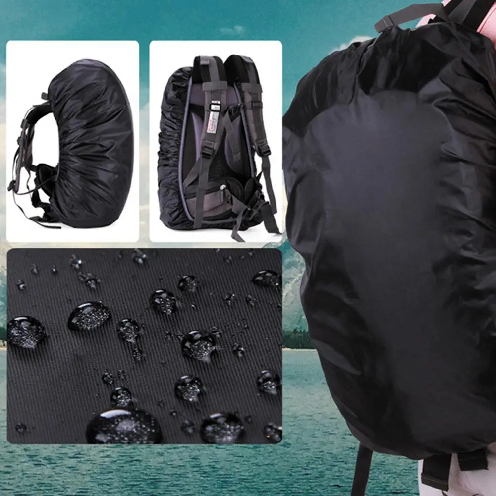 Bag Rain Cover 35-70L Protable Waterproof Anti-tear Dustproof Anti-UV Backpack Cover for Camping Hiking